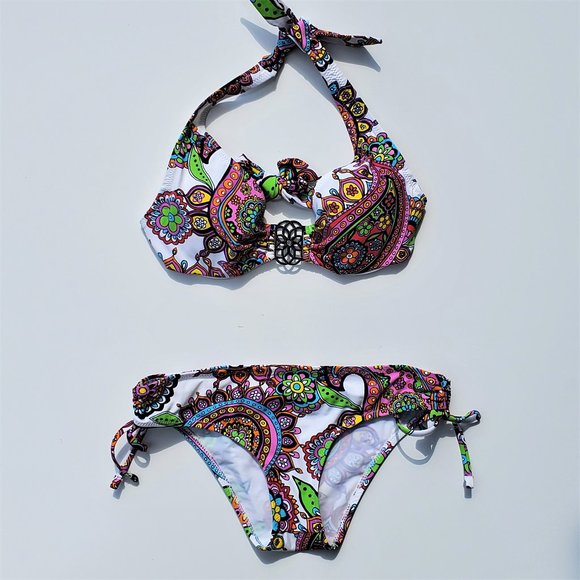 SILVER by Gottex Colorful Paisley Print Bikini - Picture 6 of 8